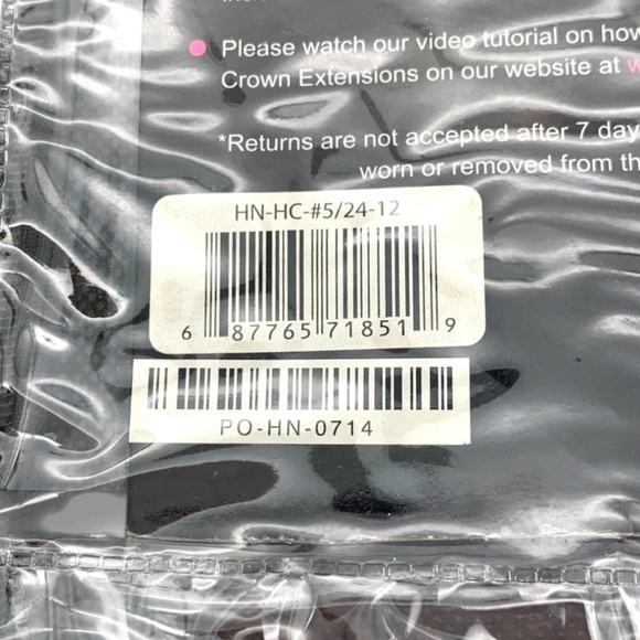 Remy 100% Premium Human Hair Brown With Highlights 5/24# - Picture 7 of 16